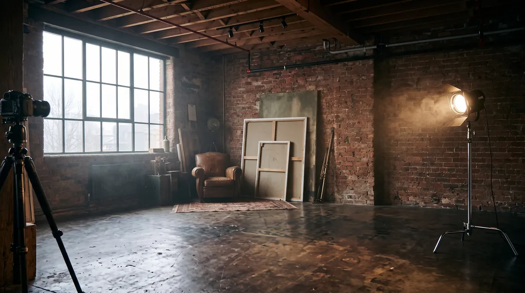 London Cinematic Vibes: Achieve with a Single Light in a Rental Studio
